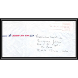 7710 affranchissement vignette Tontouta nouvelle caledonie 1988 pour toulon France Lettre (cover)