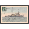 7783 cuirasse bouvines 1908 cherbourg pour belfort poste navale militaire France Carte postale (postcard)