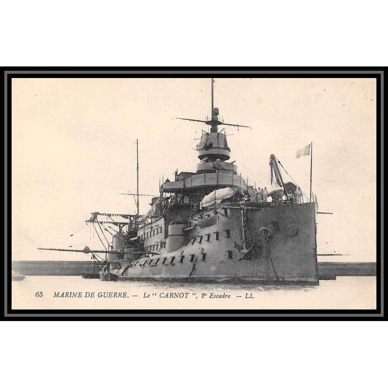 7785 le Carnot (cuirasse) 2eme escadre neuve poste navale militaire France Carte postale (postcard)