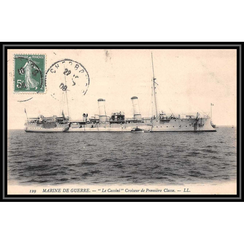 7788 le cassini croiseur de 1ere classe 1908 belfort poste navale militaire France Carte postale (postcard)