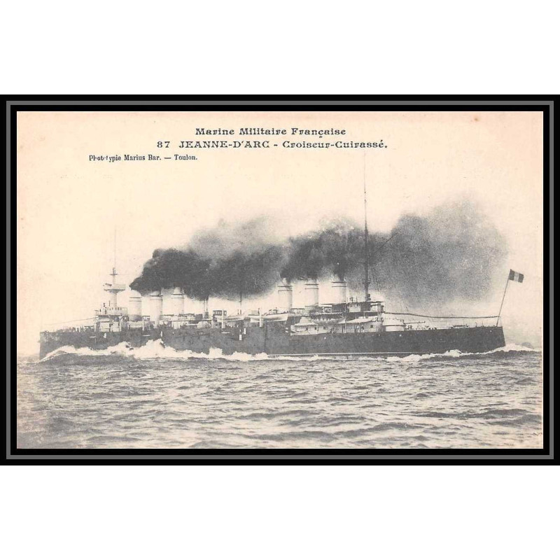 7797 le jeanne d'arc croiseur cuirasse neuve poste navale militaire France Carte postale (postcard)