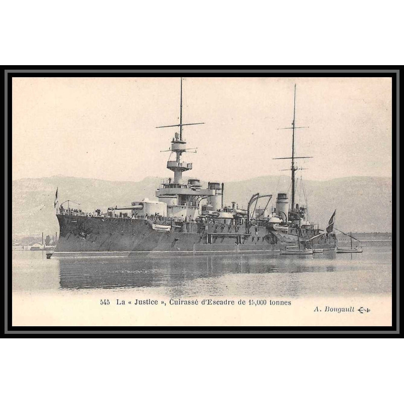 7798 la justice cuirasse d'escadre neuve poste navale militaire France Carte postale (postcard)