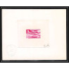 0743 Epreuve d'artiste artist proof centrafricaine y&t 96 Douglas dc-4 avion plane planes avions Signé signed autogrph