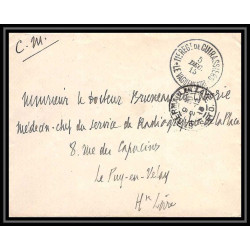 7871 11ème regiment de cuirassiers 1915 le puy en velay haute loire poste navale militaire Lettre (cover) guerre