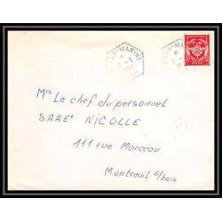 7970 fm hyeres marine 1963 pour montreuil sous bois France poste navale militaire Lettre (cover)