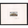 0745 Epreuve d'artiste artist proof centrafricaine y&t 65 bateau (bateaux ship ships) vapeur pie x bangui Signé signed