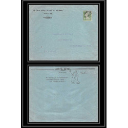 9260 entete beauvais & robin préo préoblitéré N°51 semeuse 10c coulomiers la tour France enveloppe illustree cover