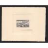 0772 Epreuve d'artiste artist proof saint pierre et miquelon y&t 25 caravelle avion (plane) Signé signed autographe