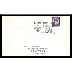 Lettre (cover) Scout (jamboree) - 03 - grande bretagne (great britain) scout group summer fayre 1968 surbiton surrey
