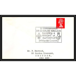 Lettre (cover) Scout (jamboree) - 11 - grande bretagne (great britain) - maclean becomin a knight of the thistle 1969 