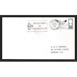 Lettre (cover) Scout (jamboree) - 21 - uk (great britain) - scouting is adventure glasgow 1970 4 lettres