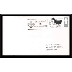 Lettre (cover) Scout (jamboree) - 21 - uk (great britain) - scouting is adventure glasgow 1970 4 lettres