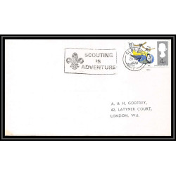 Lettre (cover) Scout (jamboree) - 21 - uk (great britain) - scouting is adventure glasgow 1970 4 lettres