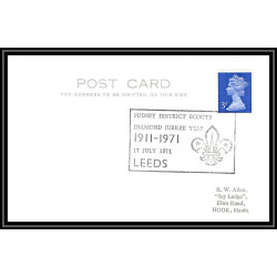 Lettre (cover) Scout (jamboree) - 26 - grande bretagne (great britain) - diamond jubilee year 1911/1971 leeds