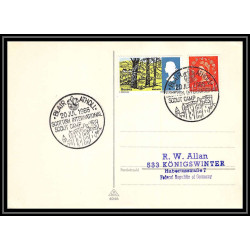 Lettre (cover) Scout (jamboree) - 42 - grande bretagne (great britain) - scottish international camp 20/07/1966 carte 2