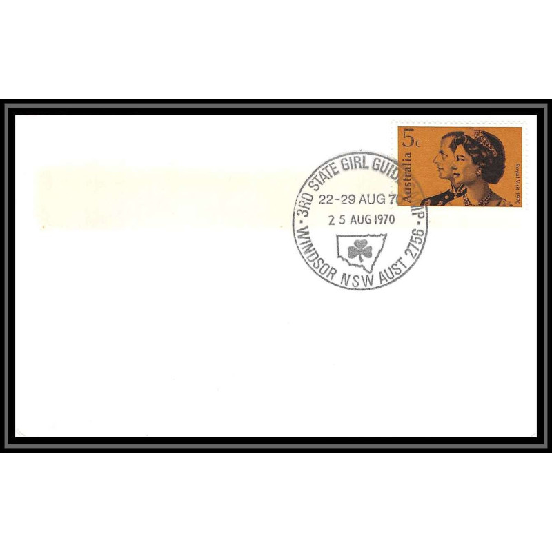 Lettre (cover) Scout (jamboree) - 62 - australie (australia) - 25/08/1970 GIRLS SCOUT WINDSOR 