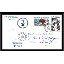 0092 Taaf terres australes Antarctic Lettre (cover) 01/02/1980