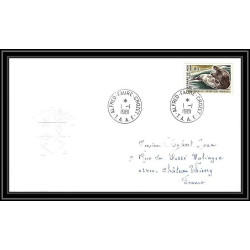 0126 Taaf terres australes Antarctic Lettre (cover) 01/01/1981 FAUNE LEOPARD DE MER