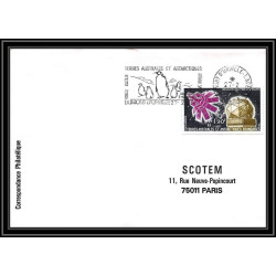 0157 Taaf terres australes Antarctic Lettre (cover) 27/02/1982 PA 32 Satellite