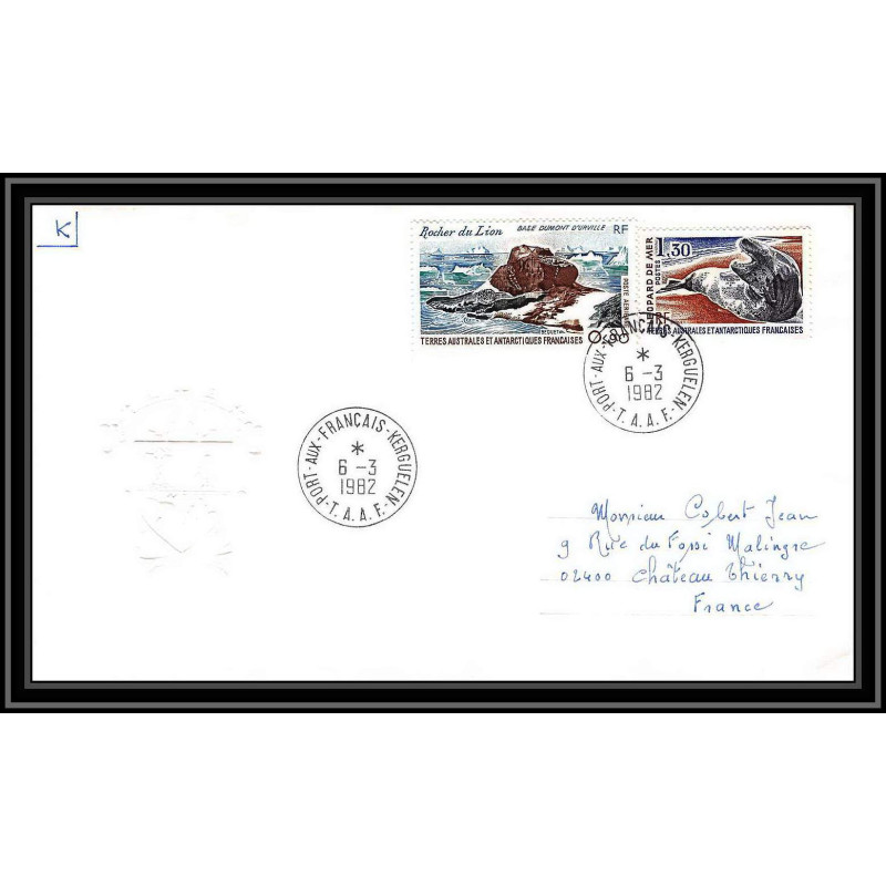 0162 Taaf terres australes Antarctic Lettre (cover) 06/03/1982