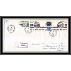 0169 Taaf terres australes Antarctic Lettre (cover) 01/01/1983 KERGUELEN PA 77A SPOUTNIK ANNEE POLAIRE recommandé