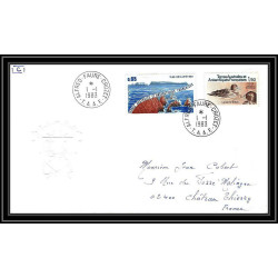 0176 Taaf terres australes Antarctic Lettre (cover) 01/01/1983