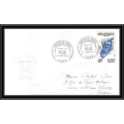 0192 Taaf terres australes Antarctic Lettre (cover) 04/08/1983 N° 101 BATEAU LADY FRANKLIN