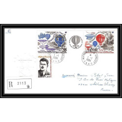 0205 Taaf terres australes Antarctic Lettre (cover) 01/01/1984 BALLON MONTGOLFIERE recommandé