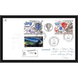 0207 Taaf terres australes Antarctic Lettre (cover) 01/01/1984 BALLON MONTGOLFIERE