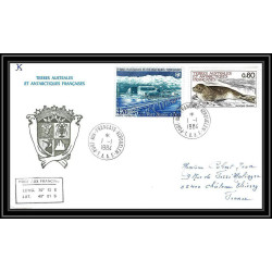 0208 Taaf terres australes Antarctic Lettre (cover) 01/01/1984 PA 80 PONT JEANNE D ARC