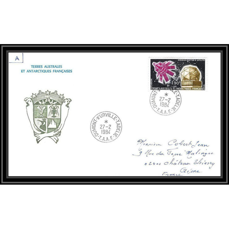 0216 Taaf terres australes Antarctic Lettre (cover) 27/02/1984 
