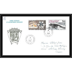0217 Taaf terres australes Antarctic Lettre (cover) 01/01/1984 