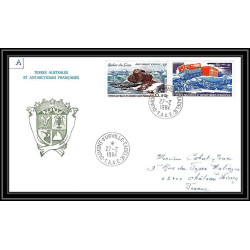 0221 Taaf terres australes Antarctic Lettre (cover) 27/02/1984 