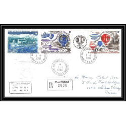 0224 Taaf terres australes Antarctic Lettre (cover) 01/01/1984 recommandé