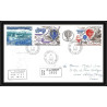 0224 Taaf terres australes Antarctic Lettre (cover) 01/01/1984 recommandé