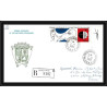 0235 Taaf terres australes Antarctic Lettre (cover) 01/01/1985 recommandé