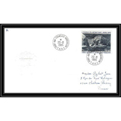 0237 Taaf terres australes Antarctic Lettre (cover) 20/08/1985 