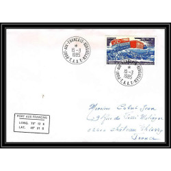 0242 Taaf terres australes Antarctic Lettre (cover) 15/03/1985