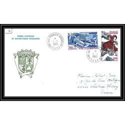 0254 Taaf terres australes Antarctic Lettre (cover) 01/01/1985 