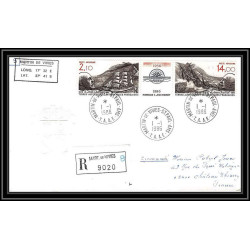 0264 Taaf terres australes Antarctic Lettre (cover) 01/01/1986 PA N° 94A BATEAU A VOILE CHARCOT recommandé