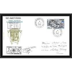 0272 Taaf terres australes Antarctic Lettre (cover) 08/07/1986 Signé signed