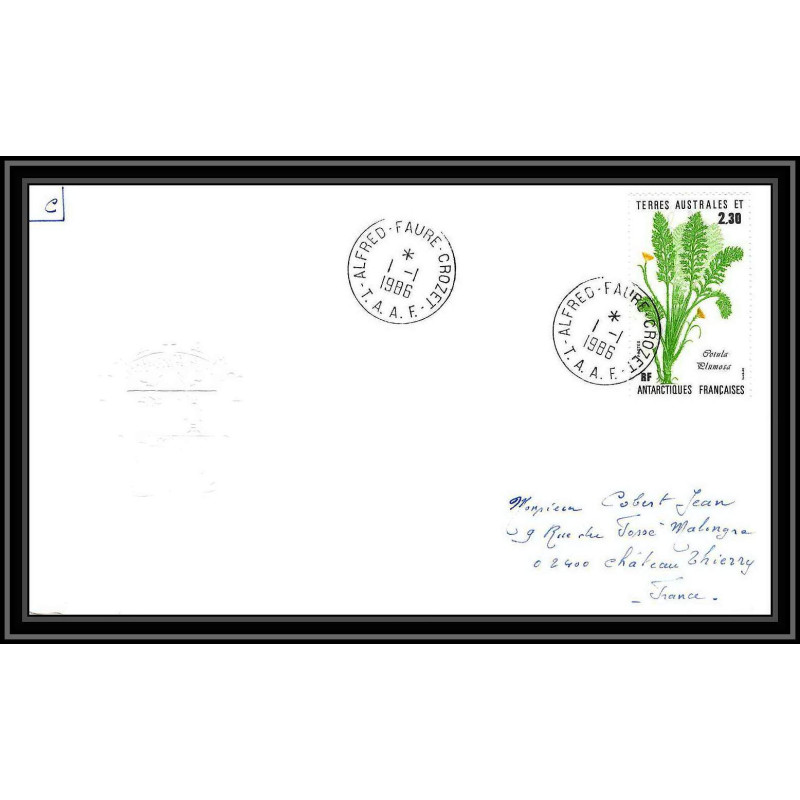 0274 Taaf terres australes Antarctic Lettre (cover) 01/01/1986 