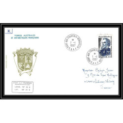 0287 Taaf terres australes Antarctic Lettre (cover) 01/01/1987 N° 128 Amiral Mouchez KERGUELEN