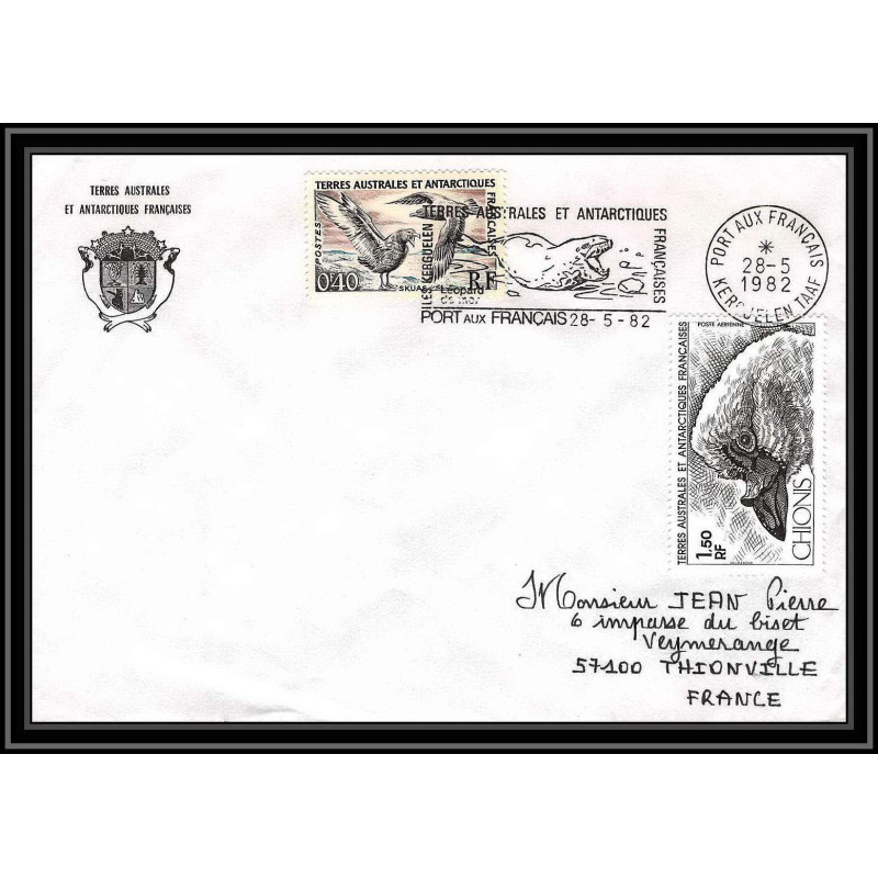 0705 Taaf terres australes Antarctic Lettre (cover) 25/05/1982 