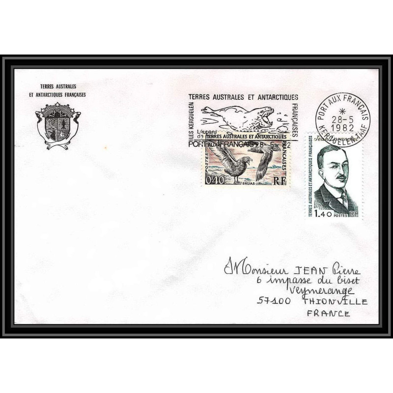 0707 Taaf terres australes Antarctic Lettre (cover) 28/05/1982