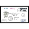 0747 Taaf terres australes Antarctic Lettre (cover) 17/12/1983 divers Dufresne CGM Signé signed heliker XX helicoptere