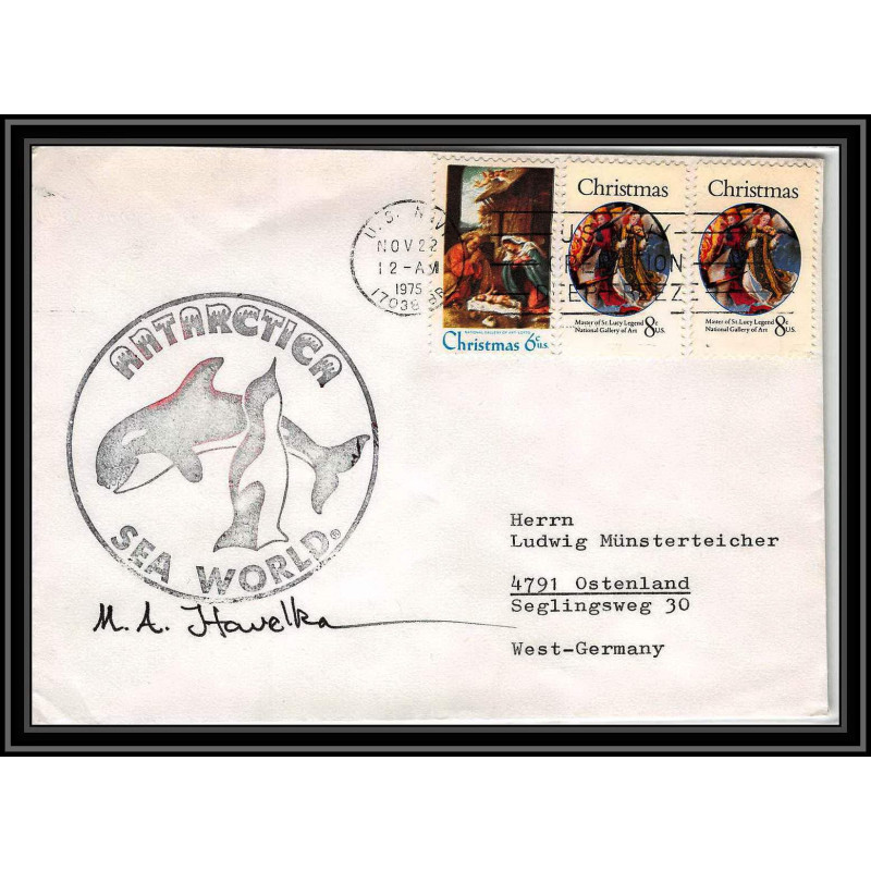 0813 USA Antarctic Lettre (cover) 1975