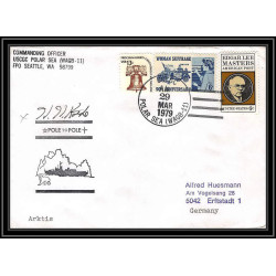 0821 USA Antarctic Lettre (cover) 1979 POLE TO POLE