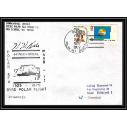 0830 USA Antarctic Lettre (cover) 1979 BYRD Polar FLIGHT