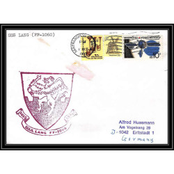 0835 USA Antarctic Lettre (cover) 1987 USS LANG